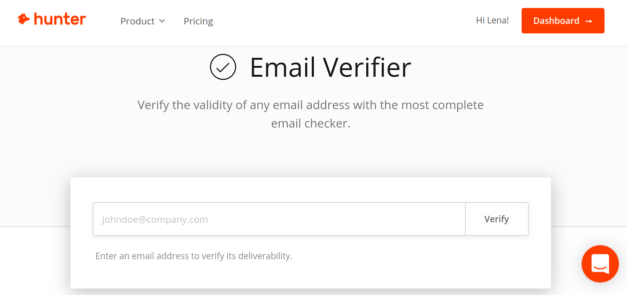 Hunter Email Verifier